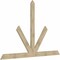 Ekena Millwork Saratoga Rough Sawn Timber Gable Bracket, Douglas Fir, 108"W x 72"H x 2"D x 6"F, 16/12 Pitch GBW108X72X0206SAR00RDF - alternate 2
